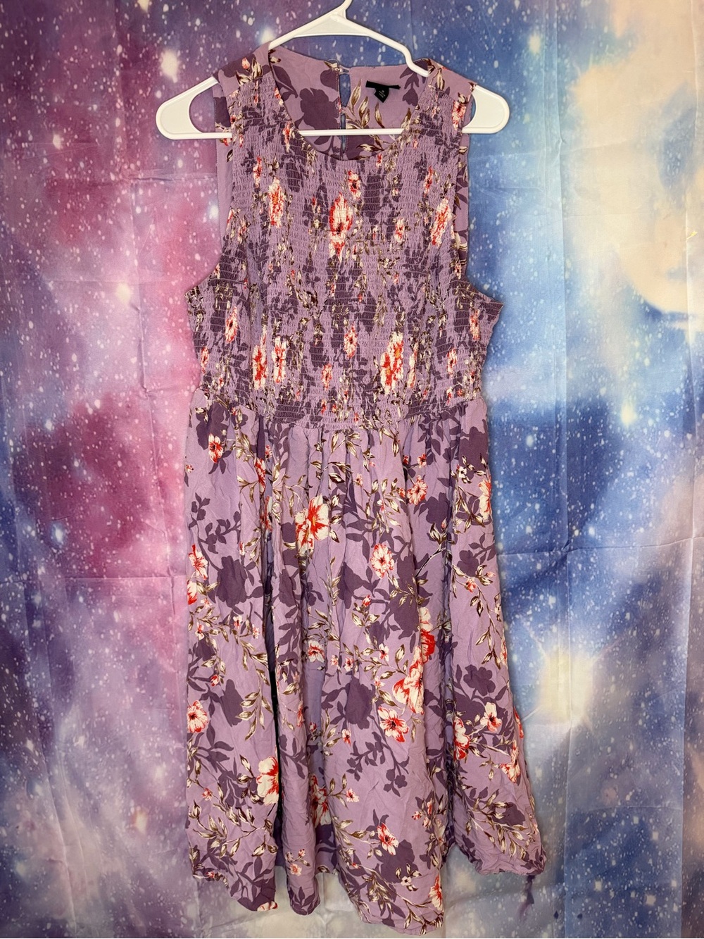 Torrid purple floral dress